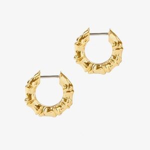 Ana Luisa Mini Bamboo Earrings – Gold (Excellent Condition)